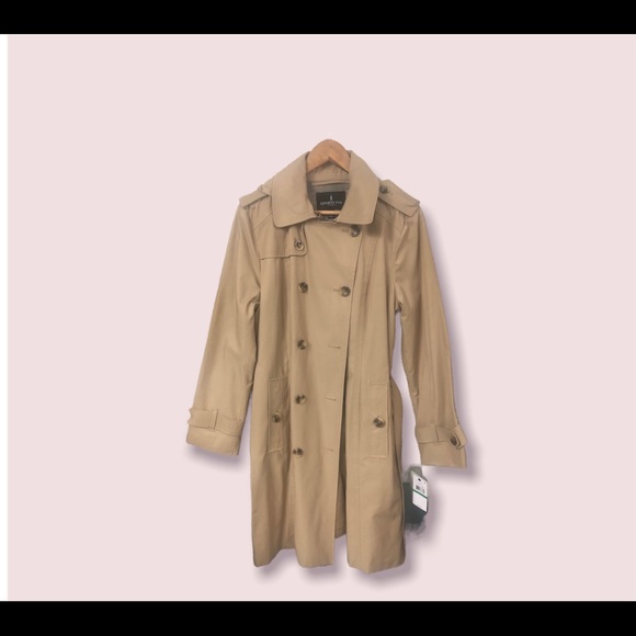 **SOLD** NWT London Fog Lined Trench Coat - Picture 2 of 8